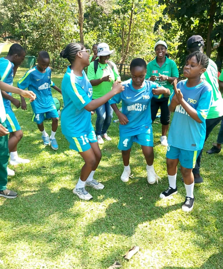 Games and dancing on our outing